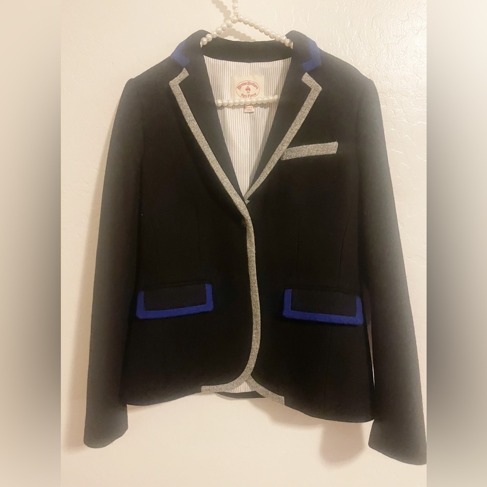 Brooks Brothers Colorblock Trim Blazer Size 6 - Picture 4 of 7